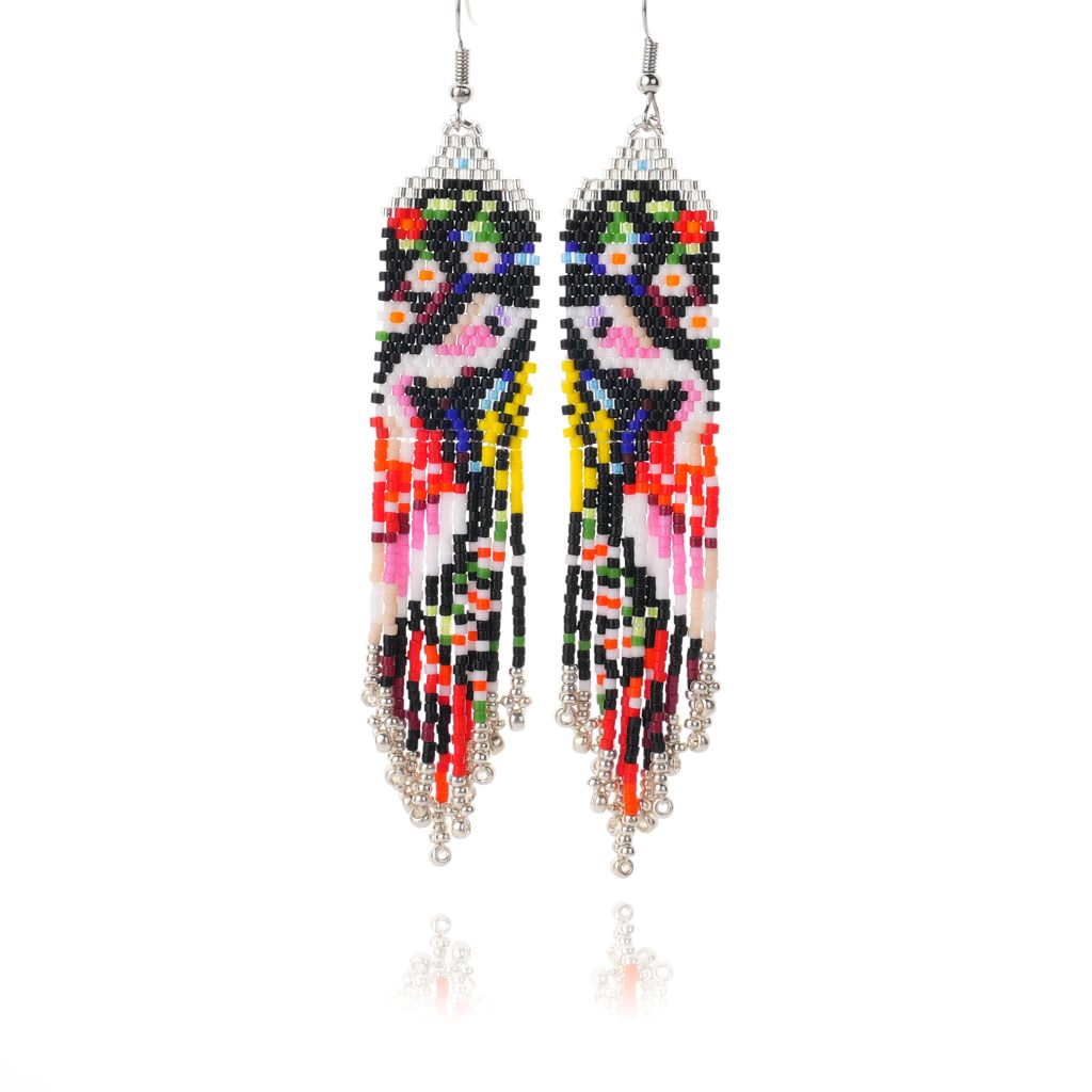 Artisanal Bohemian Beaded Icon Earrings Collection