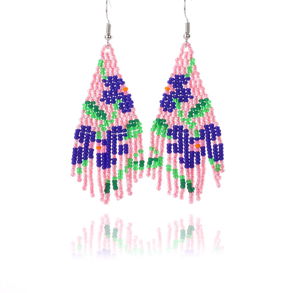 Boho Bloom Handcrafted Beaded Floral Earrings Collection