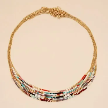 Miyuki Bead Handmade Woven Evil Eye Necklace
