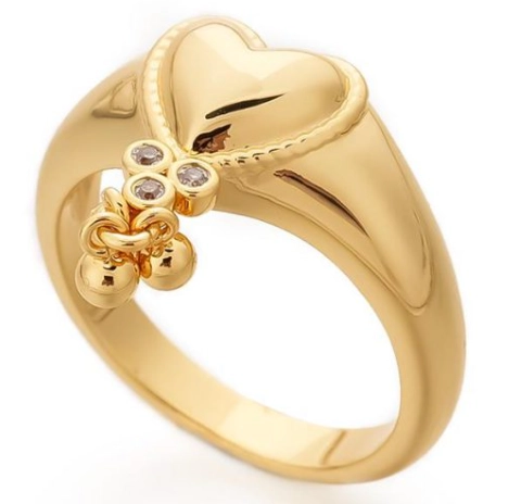 Fashion Heart Pendant Ring