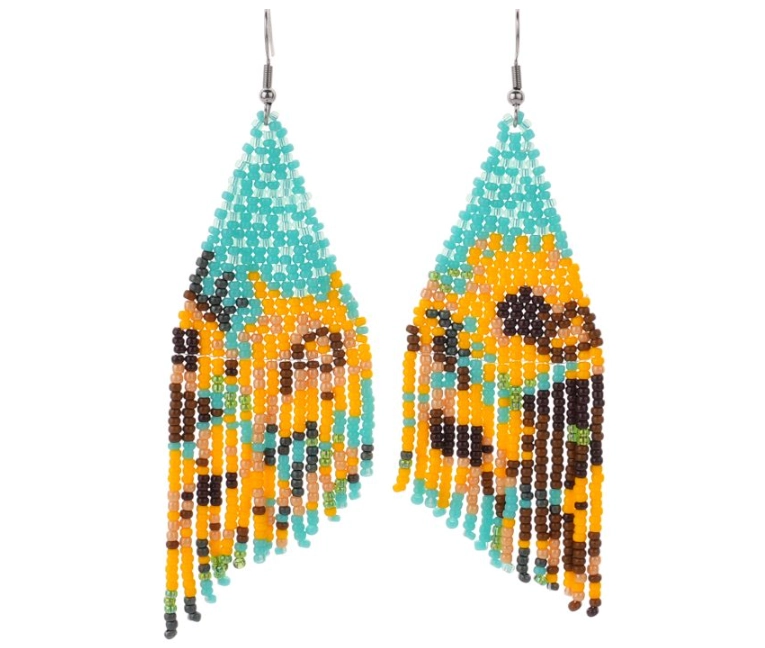 Boho Bloom Handcrafted Beaded Floral Earrings Collection