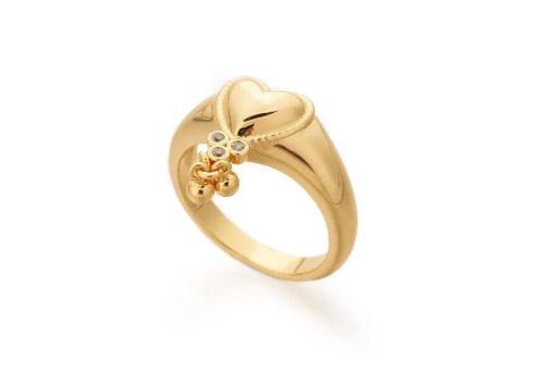 Fashion Heart Pendant Ring