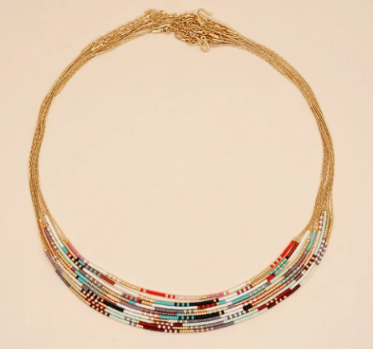 Miyuki Bead Handmade Woven Evil Eye Necklace