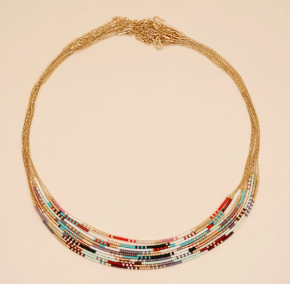 Miyuki Bead Handmade Woven Evil Eye Necklace